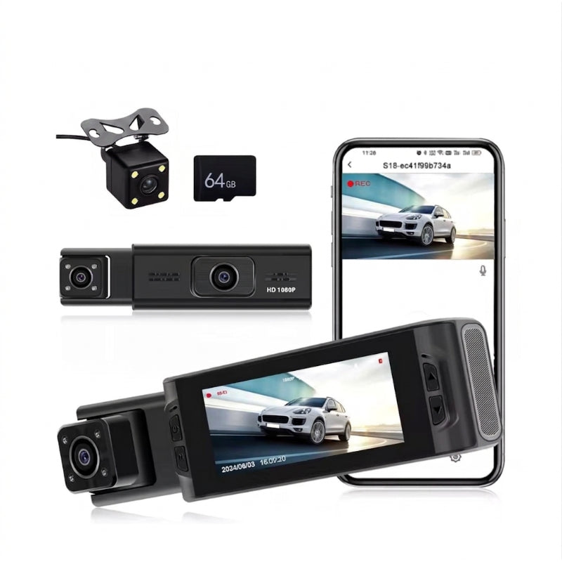 Camera de Bord Tripla HD